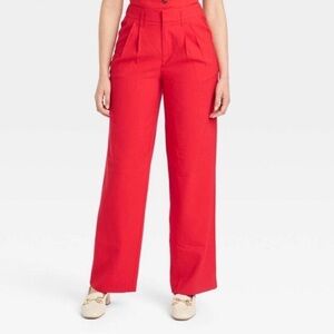 A New Day Target Red Wide-Leg Trousers – Size 8 – NWT